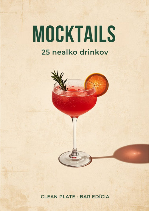 Obálka knihy Mocktails — 25 nealko drinkov